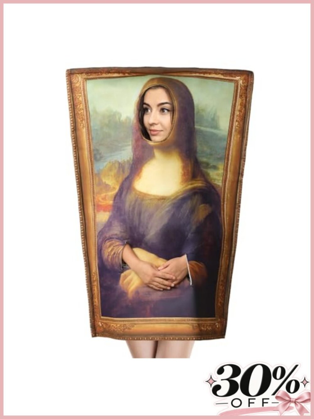 Famous Painting Halloween Costume Adult Cosplay Funny Mural